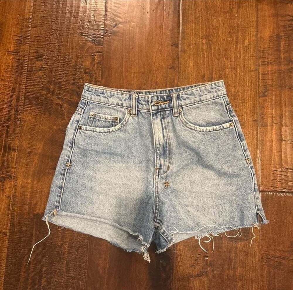 Ksubi Women's Rise N Hi Distressed Denim Shorts